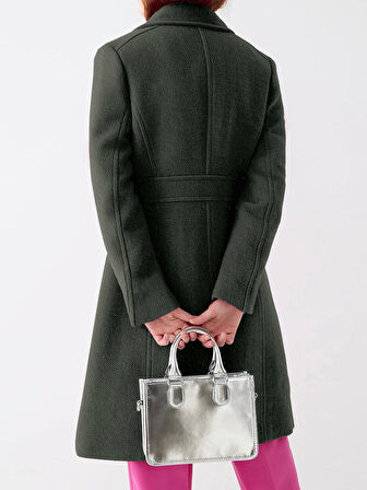 Dikiş Detaylı Kadın Kaşe Kaban