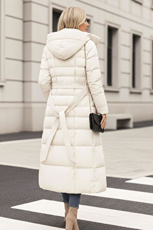 Günlük Kışlık Tam Boy Şişme Kadın Mont