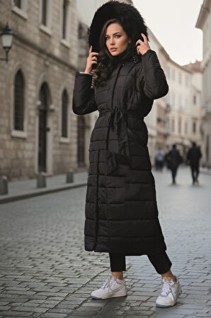 Günlük Kışlık Tam Boy Kadın Şişme Mont