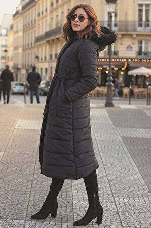 Günlük Kışlık Tam Boy Kadın Şişme Mont