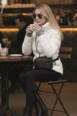 Günlük Su Geçirmez Kışlık Şişme Kadın Mont