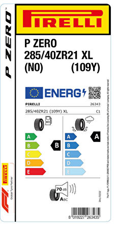 PİRELLİ 285/40ZR21 109Y XL N0 P-ZERO YAZ LASTİĞİ ÜRETİM YILI:2024