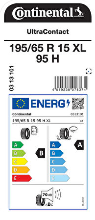 CONTİNENTAL 195/65R15 95H XL UC YAZ LASTİĞİ ÜRETİM YILI:2025