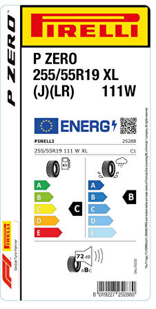 PİRELLİ 255/55R19 111W XL J LR P ZERO YAZ LASTİGİ ÜRETİM YILI:2023