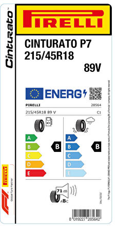PİRELLİ 215/45R18 88V CİNT P7 YAZ LASTİGİ ÜRETİM YILI:2023