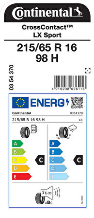 CONTİNENTAL 215/65R16 98H CCLX SP DÖRT MEVSİM LASTİGİ ÜRETİM YILI:2025