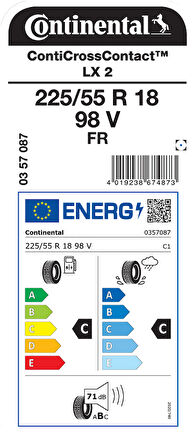 CONTİNENTAL 225/55R18 98V FR CCLX2 DÖRT MEVSİM LASTİGİ ÜRETİM YILI:2025