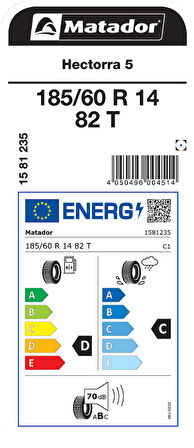 MATADOR 185/60R14 82T HECTORRA 5 YAZ LASTİGİ ÜRETİM YILI:2025