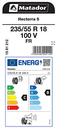 MATADOR 235/55R18 100V FR HECTORRA 5 YAZ LASTİGİ ÜRETİM YILI:2025