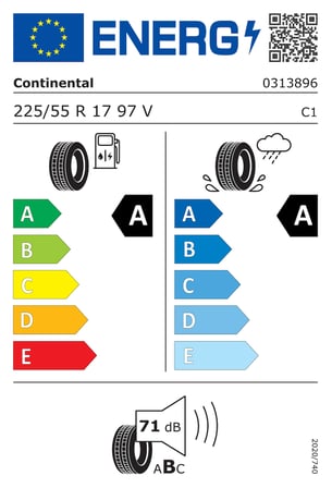 CONTİNENTAL 225/55R17 97V EC7 YAZ LASTİGİ ÜRETİM YILI:2026
