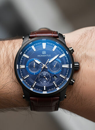 Momentus Kahverengi Deri Kordon Erkek Kol Saati SC223N-11KN