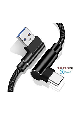 3 Metre Oyuncu Şarj Kablosu Type-C 3A 3m USB - TYPE C