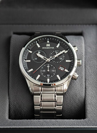 Momentus Gümüş Çelik Kordon Erkek Kol Saati SC380S-04SS