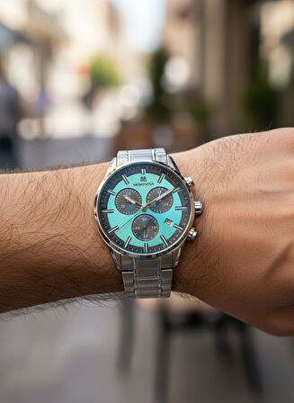 Momentus Gümüş Çelik Kordon Erkek Kol Saati SC380S-10SS