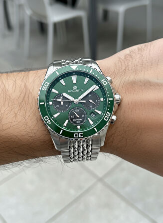 Momentus Gümüş Çelik Kordon Erkek Kol Saati SC381T-15SS
