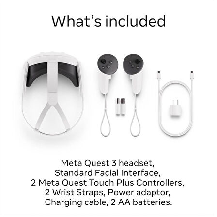 Meta Quest 3 128 Gb - Vr Sanal Gerçeklik Gözlüğü