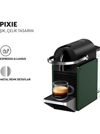 Nespresso Pixie C62 Yeşil Kapsül Kahve Makinesi