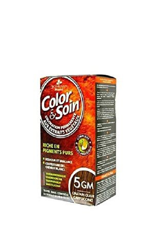 Color And Soin Tamamen Bitkisel Organik Saç Boyası 5gm - Açık Kahverengi