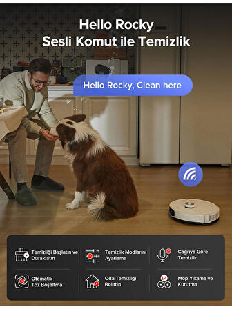 Roborock S8 Maxv Ultra Akıllı Robot Süpürge beyaz