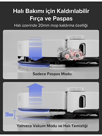 Roborock S8 Maxv Ultra Akıllı Robot Süpürge beyaz