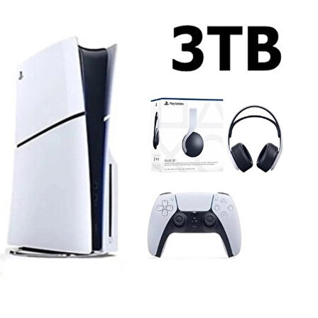 Playstation 5 Slim Cd Edition 3TB +3D Plus Kulaklık