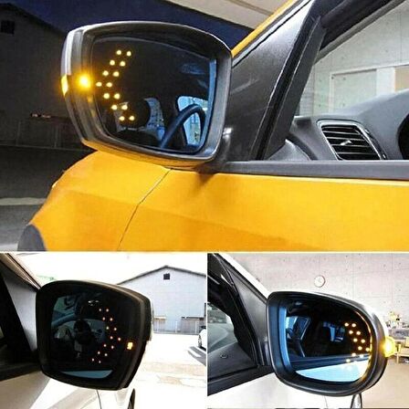 Alfa Romeo 155 Uyumlu Ayna Gündüz Ledi Amber Renk 14 Led'li