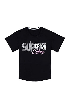 Sup'erıor Clothıng Black Kız Çocuk T-shırt Scb01bk