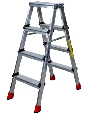 4+4 Çift Çıkışlı Premium Alüminyum Merdiven Çok Amaçlı/Pratik/Kolay