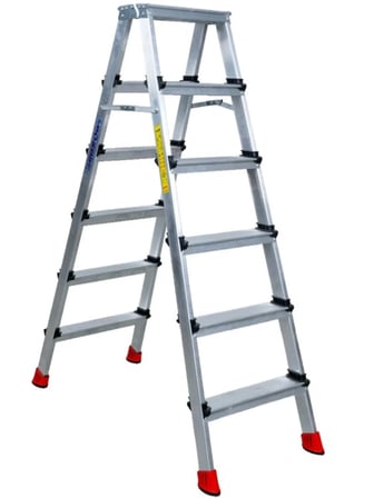 6+6 Çift Çıkışlı Premium Alüminyum Merdiven Çok Amaçlı/Pratik/Kolay