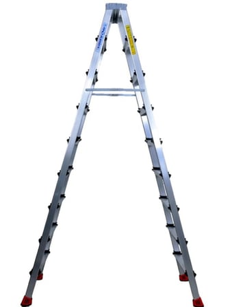 9+9 Çift Çıkışlı Premium Alüminyum Merdiven 50x20 Çok Amaçlı/Pratik/Kolay