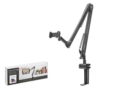 Mafsalli Kollu Masa Kenari Telefon Ve Tablet Standi - Siyah ND1051