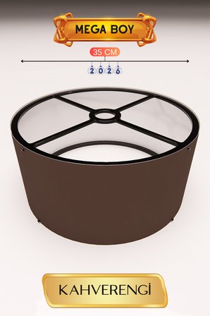 Kahverengi Lambader Başlığı 35 CM Mega Boy