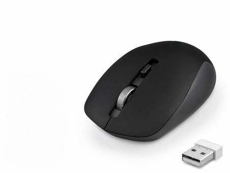 Plus Sessiz Kablosuz Mouse 2.4 Ghz 1600 Dpı Siyah S1000