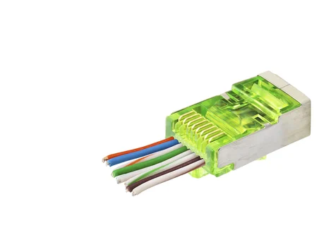 Cat6E Ez Rj45 Metal Konnektör 100 Adet Plastik Kutu - Yeşil ND2417