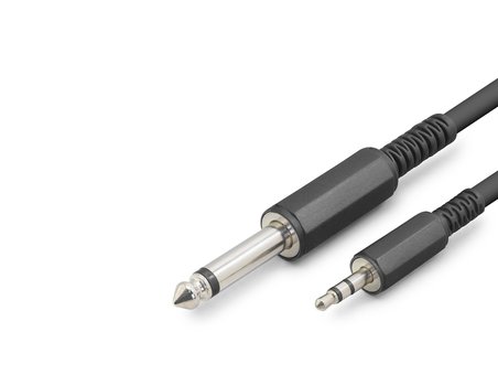 6.35Mm To 3.5Mm Gitar Kablosu 3 M - Siyah HDX1077