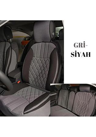 
Mercedes CLA Uyumlu Lüks Oto Koltuk Minderi Ön Arka Set Gri Siyah