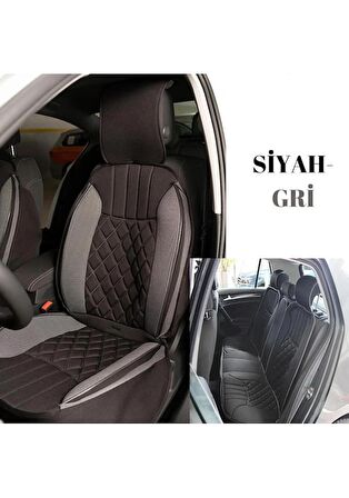 
Seat İbiza ESKİ Uyumlu Lüks Oto Koltuk Minderi Ön Arka Set Siyah Gri  