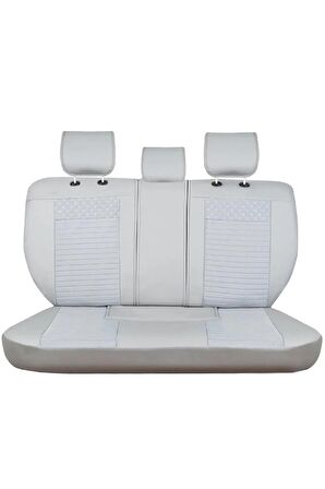 
Hyundai Matrix Uyumlu Lüx Deri Oto Koltuk Kılıfı Ön Arka Set Açık Gri Elit Series