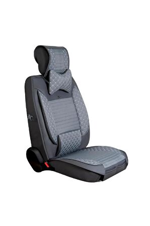 
Peugeot 407 Uyumlu Lüx Deri Oto Koltuk Kılıfı Ön Arka Set Füme Elit Series