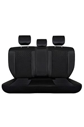 
Seat Toledo Uyumlu Lüx Deri Oto Koltuk Kılıfı Ön Arka Set Siyah Elit Series