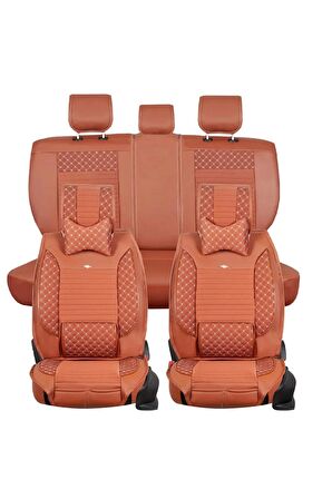 
Peugeot 305 Uyumlu Lüx Deri Oto Koltuk Kılıfı Ön Arka Set Tarçın Elit Series