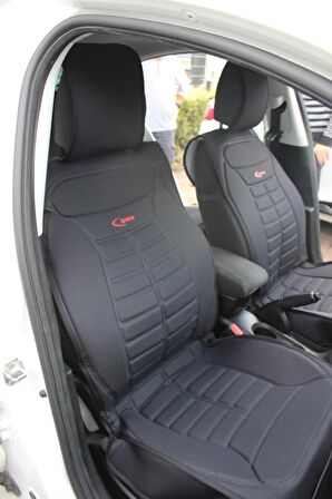 Subaru XV Uyumlu Lüks Oto Koltuk Minderi Ön Arka Set Siyah 