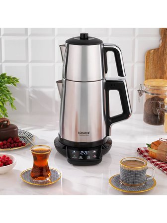 Schafer Teafrom Elektrikli Çay Makinesi -İnox