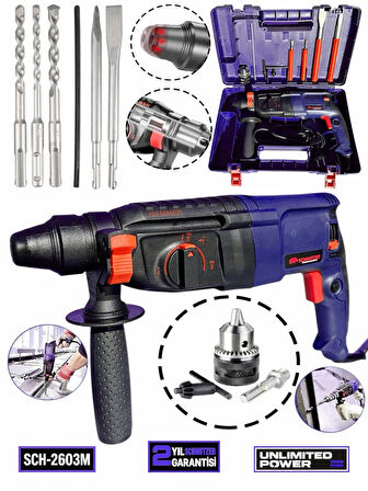 850 W (SDS PLUS) Metal Şanzuman Profesyonel Darbeli Matkap Kırıcı Delici 26mm Hilti