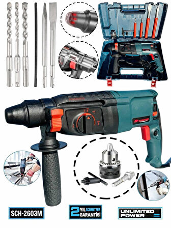 850 W (SDS PLUS) Metal Şanzuman Profesyonel Darbeli Matkap Kırıcı Delici 26mm Hilti