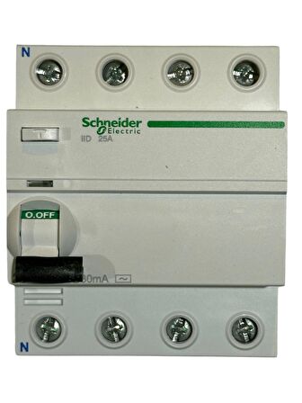 Schneider 4P 25A 30mA Kaçak Akım Rölesi