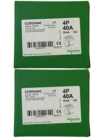 Schneider 4P 40A 30mA Kaçak Akım Rölesi (2 Adet)