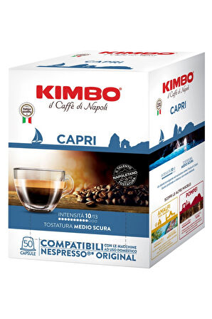 KIMBO Capri Nespresso Uyumlu Kapsül Kahve (50’li Kutuda)