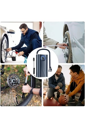 SCK619-2 Lastik Şişirme Cihazı Hızlı Enflasyonlu Hava Kompresörü ile 150 PSI El Pompası Çakmaklık Girişli - Motosiklet, Basketbol, Akülü Araba, Otomobil, Bisiklet için Dış Mekan Lastik Aksesuarları