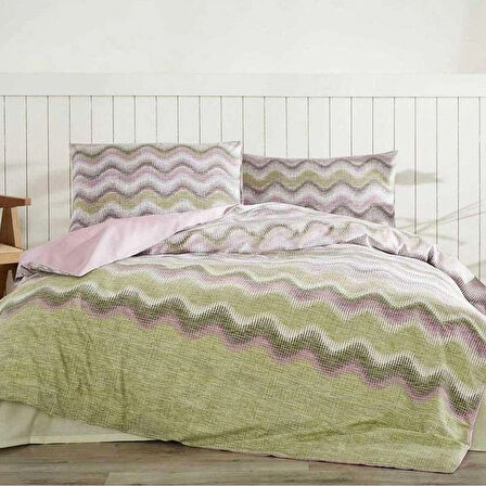 Özdilek Tek Kişilik Yeşil Undulatıs Nevresim Takımı